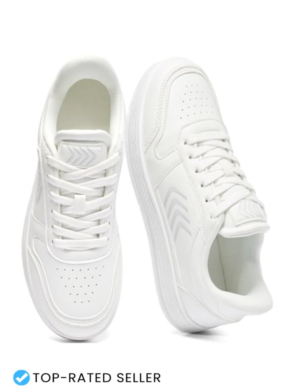 Women's Slip-On Sneakers Faux Leather Cushioned Walking Shoes